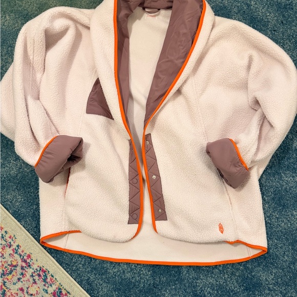FP Movement by Free People Jackets & Blazers - Free People Movement Fleece Jacket with Orange Trim